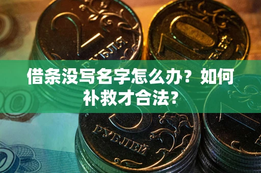 济南借条没写名字怎么办？如何补救才合法？