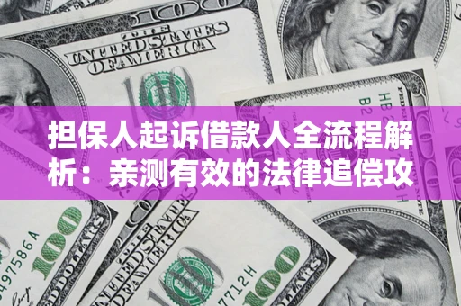 济南担保人起诉借款人全流程解析：亲测有效的法律追偿攻略